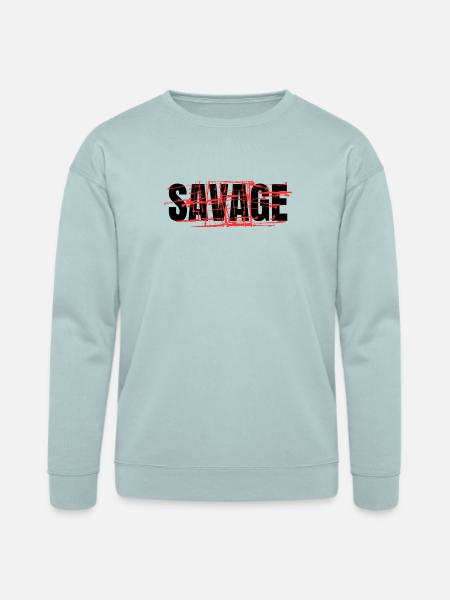 savage - Bella + Canvas Unisex Sweatshirt - dusty blue