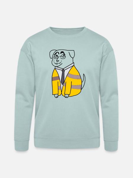 Business Bee in Suit - Bella + Canvas Unisex Sweatshirt - dusty blue