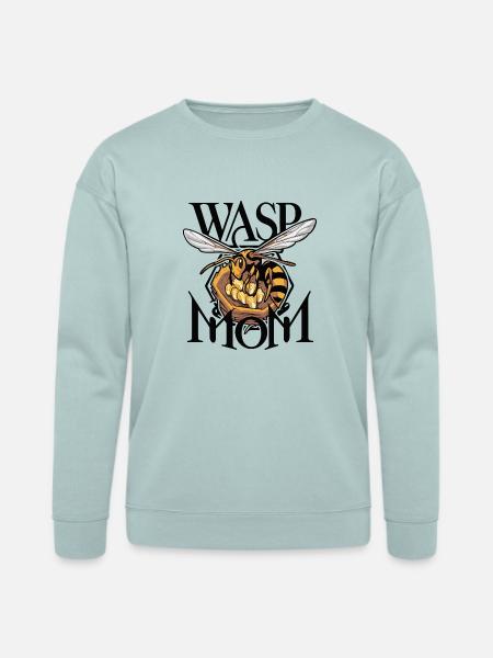 Wasp Mom CLASSIC EDITION - Bella + Canvas Unisex Sweatshirt - dusty blue