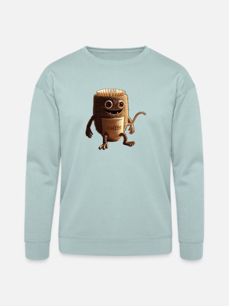 Coffee Monster - Bella + Canvas Unisex Sweatshirt - dusty blue