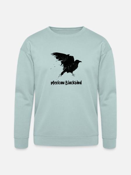Mexican Blackbird - Bella + Canvas Unisex Sweatshirt - dusty blue