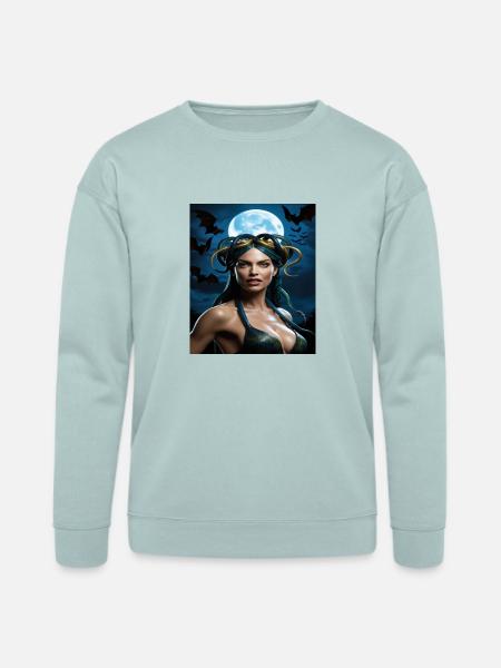 Snake City Woman t-shirt - Bella + Canvas Unisex Sweatshirt - dusty blue