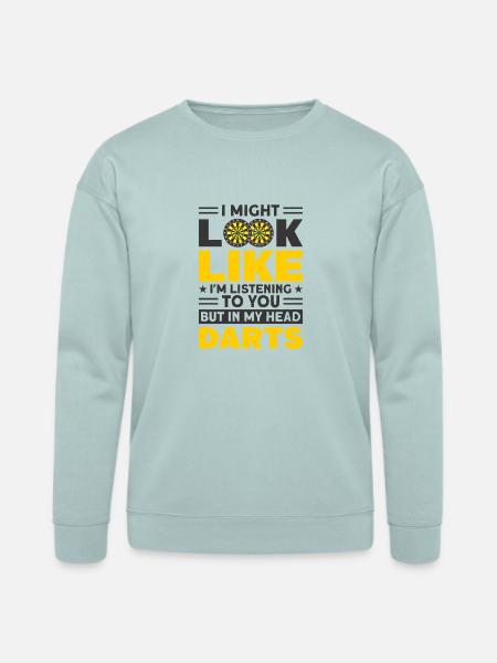 Darts Dart Player - Bella + Canvas Unisex Sweatshirt - dusty blue