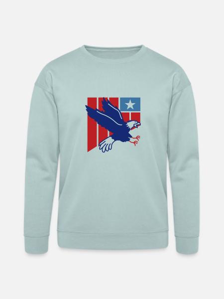American 4th of July - Bella + Canvas Unisex Sweatshirt - dusty blue