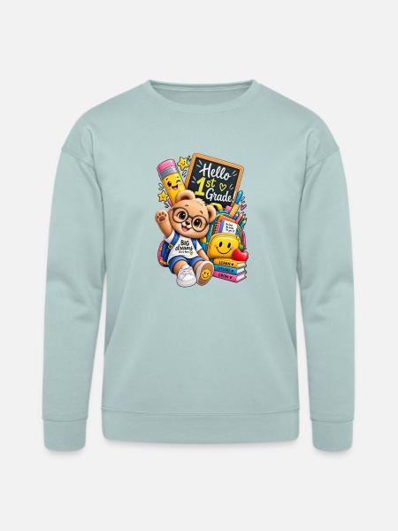 Go to school 🎒 - Bella + Canvas Unisex Sweatshirt - dusty blue