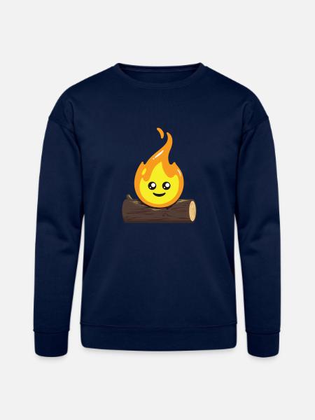 Cute flame bonfire - Bella + Canvas Unisex Sweatshirt - navy