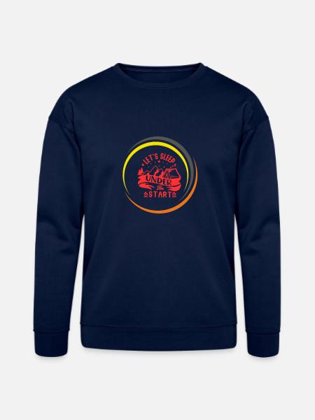 camp, adventure, exploring - Bella + Canvas Unisex Sweatshirt - navy