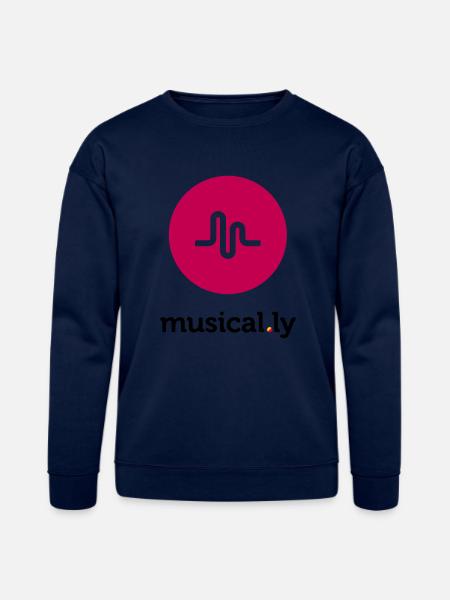 Musical.ly Logo - Bella + Canvas Unisex Sweatshirt - navy