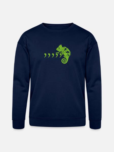 Comma Chameleon - Bella + Canvas Unisex Sweatshirt - navy