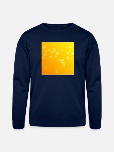 pretty yellow bubbles - Bella + Canvas Unisex Sweatshirt - navy