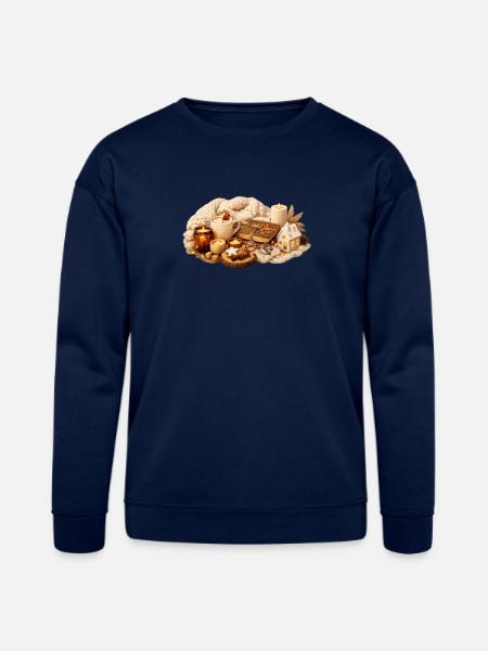 Cozy Rustic Hearth Night - Bella + Canvas Unisex Sweatshirt - navy