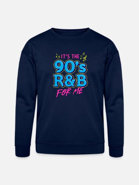 90s R&B Nostalgia RetroTee - Bella + Canvas Unisex Sweatshirt - navy