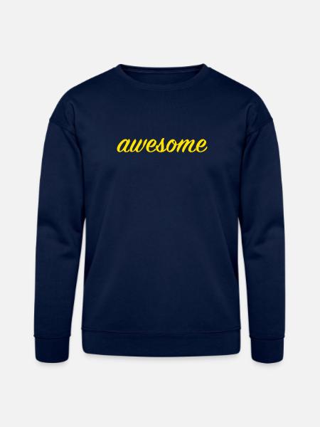 Awesome - Bella + Canvas Unisex Sweatshirt - navy