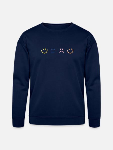 Mood Faces - Bella + Canvas Unisex Sweatshirt - navy