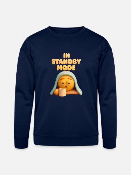Standby Mode Sleepy face - Bella + Canvas Unisex Sweatshirt - navy