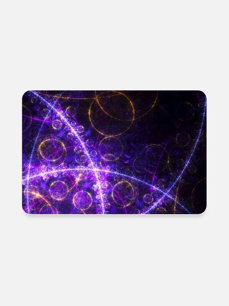 Concentric Circles - Rectangle Magnet - white - Front
