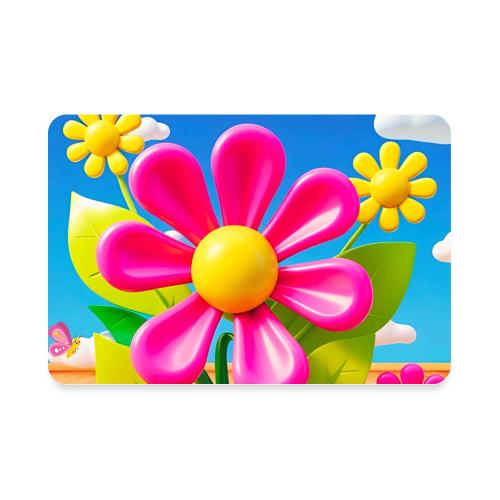Pink Floral Peace | Sky & Nature Design - Rectangle Magnet