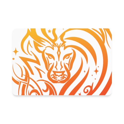 Zodiac Leo Lion Fire Star Sign - Rectangle Magnet