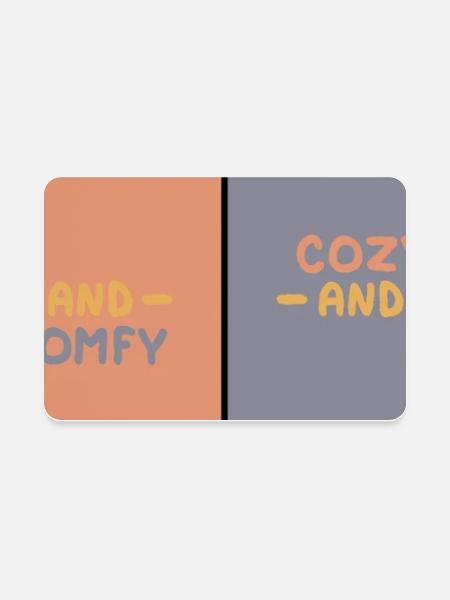 Cozy Comfy Quad Panels - Rectangle Magnet - white - Front