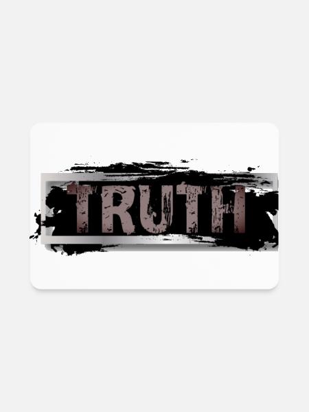 Truth in Grunge Frame - Rectangle Magnet - white - Front