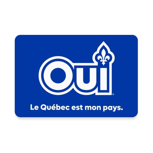 OUI Le Québec est mon pays - Magnet rectangulaire