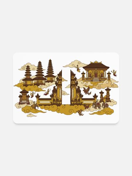 Kahyangan/Heaven - Rectangle Magnet - white - Front