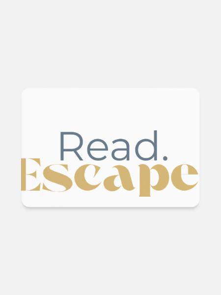 Sip. Read. Escape. - Rectangle Magnet - white - Front