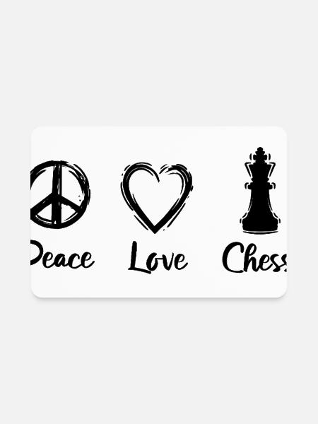 Chess Motivation - Rectangle Magnet - white - Front