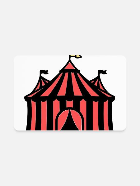 Circus Tent Event Colored Icon - Rectangle Magnet - white - Front