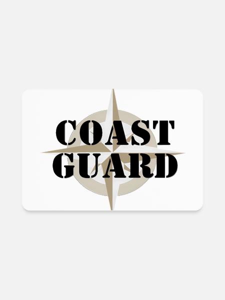 Maritime Flag Compass Emblem - Rectangle Magnet - white - Front
