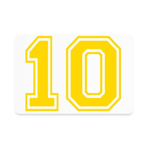 Number 10 in a classic athletic collegiate font - Rectangle Magnet