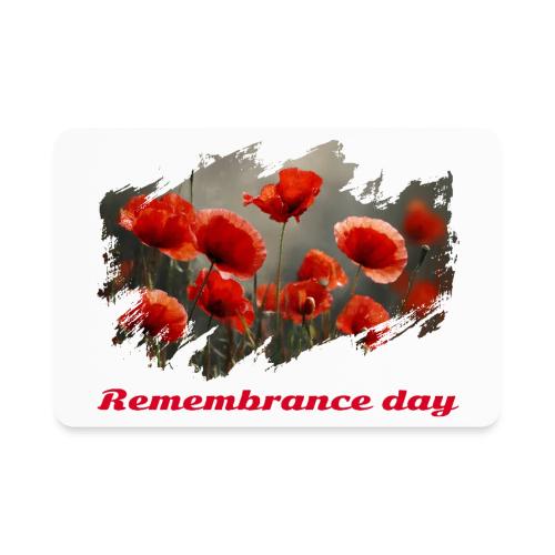 Remembrance Day with poppies - Rectangle Magnet