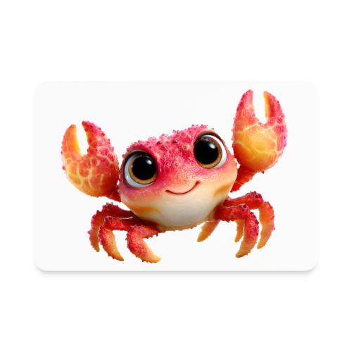 Cheerful Red Baby Crab Character - Rectangle Magnet