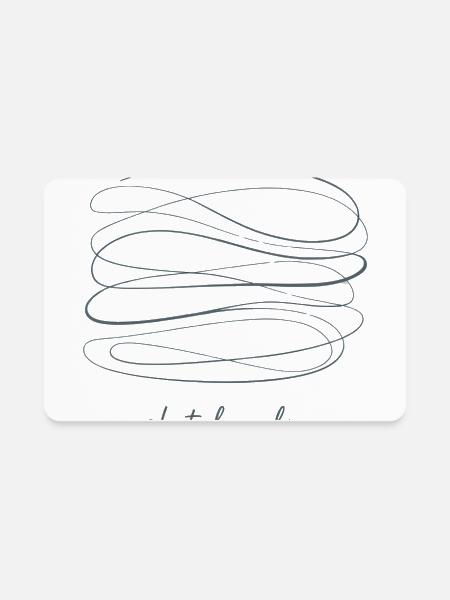 Sketch Calm – Calm Through Lines - Rectangle Magnet - white - Front