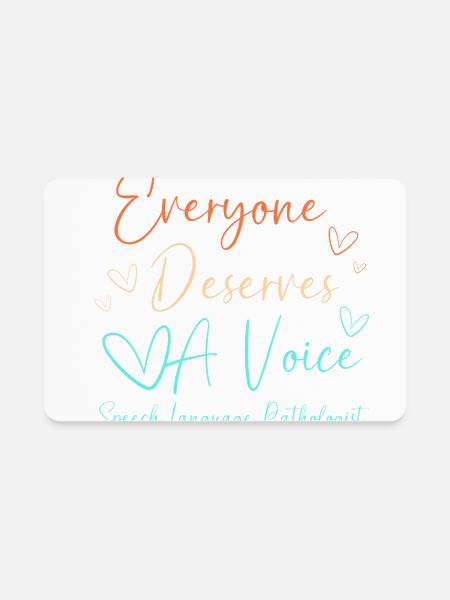 Speech Language Pathologist - Rectangle Magnet - white - Front