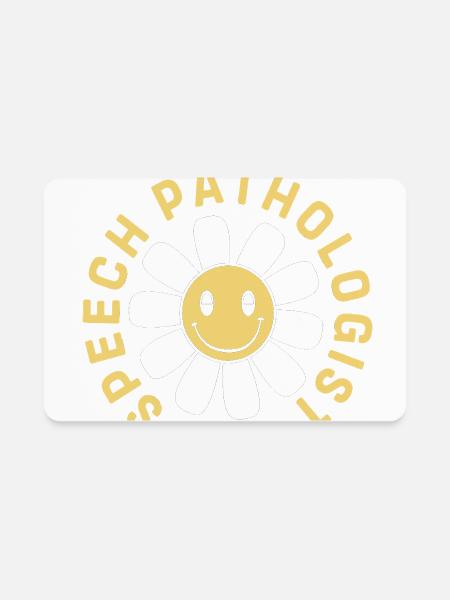 Speech Language Pathologist - Rectangle Magnet - white - Front