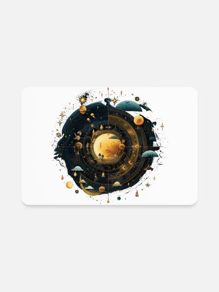 Cosmic Heaven - Rectangle Magnet - white - Front