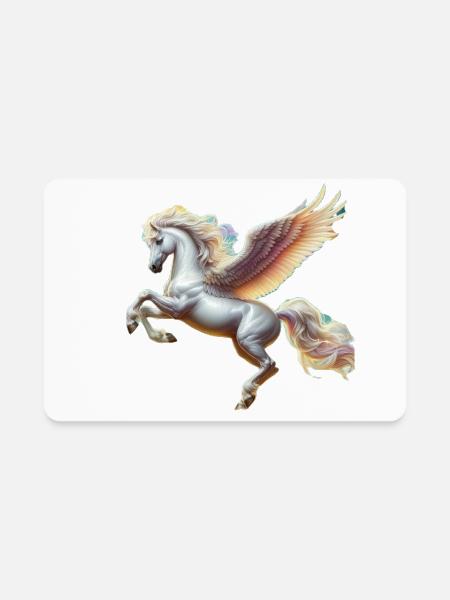 Legendary Pegasus - Rectangle Magnet - white - Front