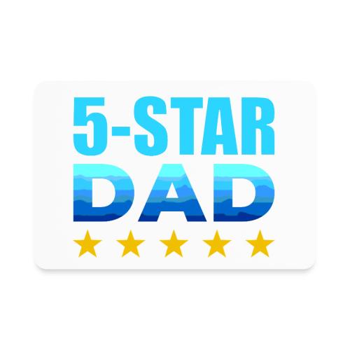 Five Stars Dad - Rectangle Magnet