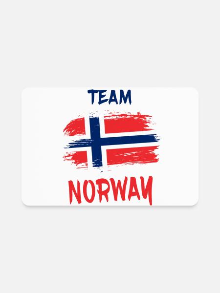 Team Norway / Gift Scandinavia Oslo Viking - Rectangle Magnet - white - Front