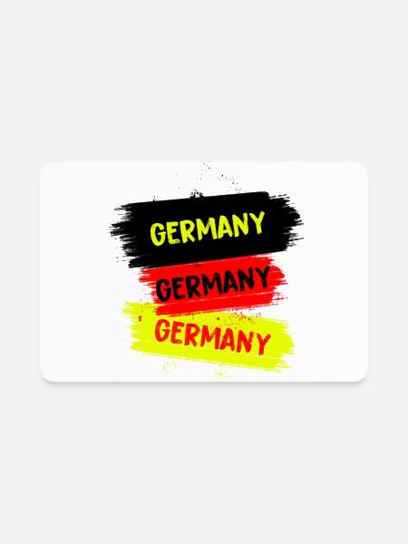 Germany Design - Rectangle Magnet - white - Front