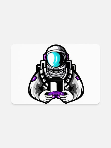 Cosmic Console Pilot - Rectangle Magnet - white - Front