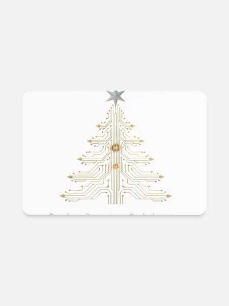 Code Create Celebrate – Luxury Tech Christmas Gift - Rectangle Magnet - white - Front
