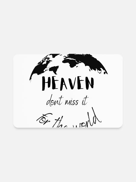 Heaven  - Rectangle Magnet - white - Front