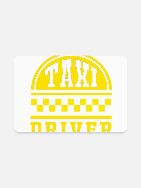 Public Transportation Taxi Driver - Rectangle Magnet - white - Front