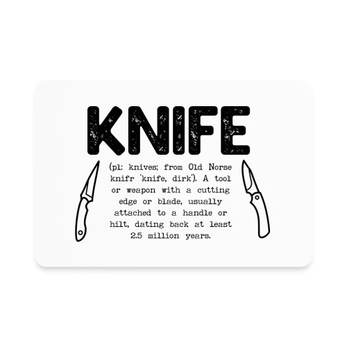Knife Definition - Rectangle Magnet