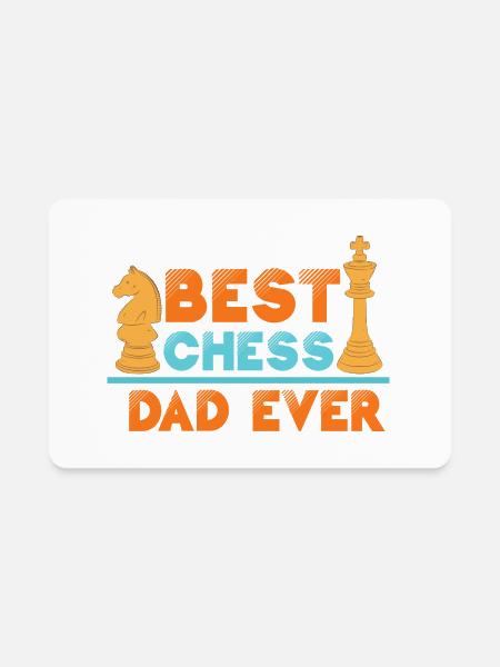Chess Player Club Chess Pieces Funny Best Chess - Rectangle Magnet - white - Front