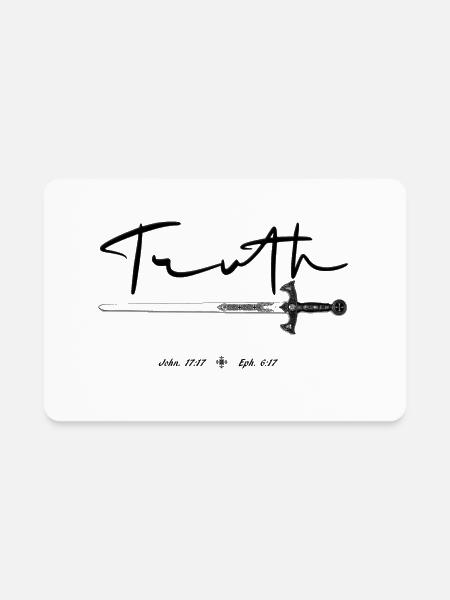 TRUTH B1U (DLM) - Rectangle Magnet - white - Front