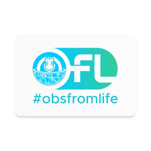 Observations from Life Logo with Hashtag - Rectangle Magnet