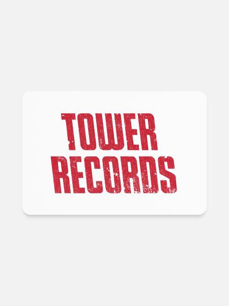 Tower Records - Rectangle Magnet - white - Front